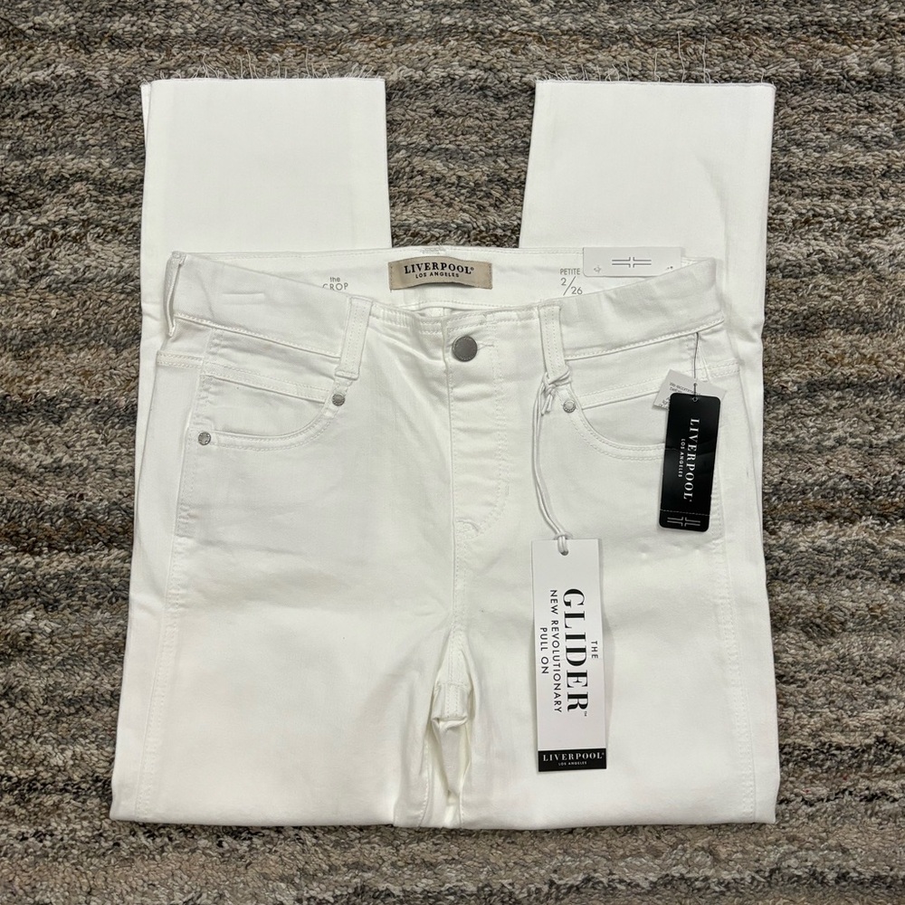Liverpool Glider Cropped Pull-On Jeans Sz 2/26P NWT | Liverpool Pull-On Cropped- - Picture 2 of 15